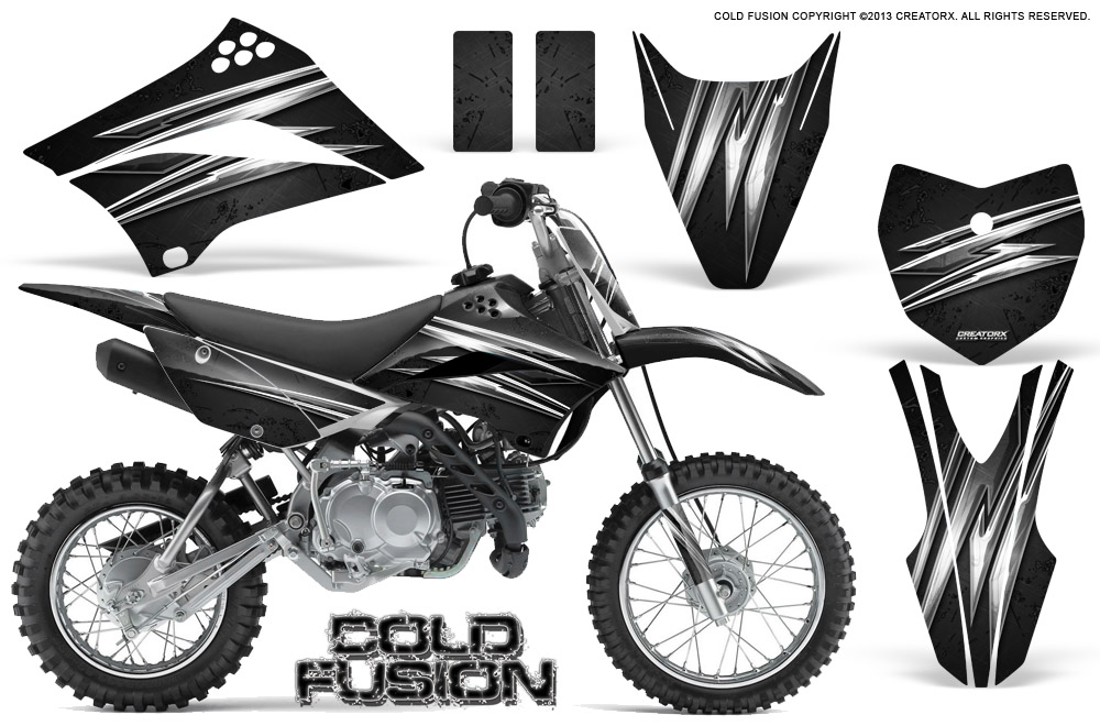 Kawasaki KLX 110L 10-11 Cold Fusion Black